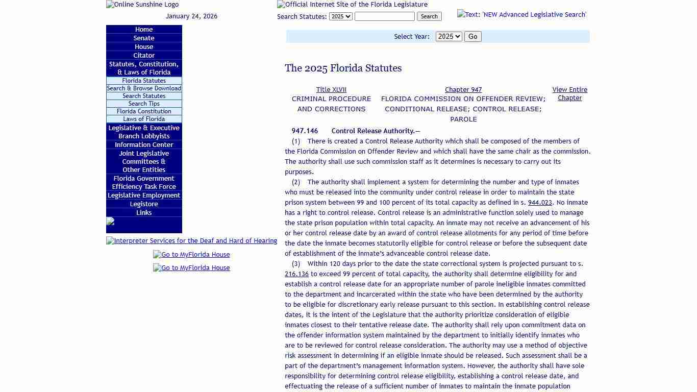 Statutes & Constitution :View Statutes : Online Sunshine